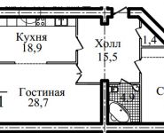 2-комнатная квартира площадью 89 кв.м, Береговая ул., 9 | цена 6 994 350 руб. | www.metrprice.ru