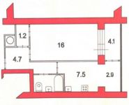 1-комнатная квартира площадью 38 кв.м, Льва Толстого ул., 9А | цена 3 800 000 руб. | www.metrprice.ru