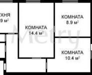 3-комнатная квартира площадью 49 кв.м, Анадырский пр., 57 | цена 6 300 000 руб. | www.metrprice.ru