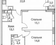 3-комнатная квартира площадью 75 кв.м, Юго-Восточный административный округ, район Лефортово, жилой квартал Символ, к4 | цена 15 857 600 руб. | www.metrprice.ru