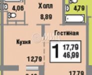 1-комнатная квартира площадью 49 кв.м, Боровское ш., 2 | цена 5 900 000 руб. | www.metrprice.ru