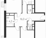 3-комнатная квартира площадью 90.5 кв.м, Абрамцевская, влд.10, корп.1 | цена 14 422 306 руб. | www.metrprice.ru