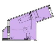 2-комнатная квартира площадью 57.1 кв.м, Транспортный пр., 15 | цена 4 839 225 руб. | www.metrprice.ru