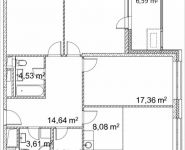 3-комнатная квартира площадью 101.43 кв.м, Лазоревый пр., 3 | цена 24 607 323 руб. | www.metrprice.ru