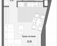 1-комнатная квартира площадью 33.75 кв.м, 1-я Ямская, 2 | цена 6 340 000 руб. | www.metrprice.ru