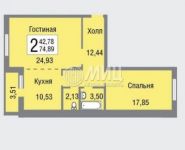 2-комнатная квартира площадью 74.9 кв.м,  | цена 8 700 000 руб. | www.metrprice.ru