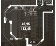2-комнатная квартира площадью 113.45 кв.м, 2-й Мичуринский тупик, 4, корп.4 | цена 8 849 100 руб. | www.metrprice.ru