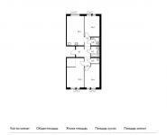 3-комнатная квартира площадью 90.1 кв.м,  | цена 9 361 390 руб. | www.metrprice.ru