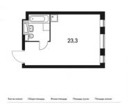 1-комнатная квартира площадью 28.5 кв.м, Маршала Захарова ул., 7А | цена 5 281 050 руб. | www.metrprice.ru