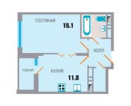 1-комнатная квартира площадью 38 кв.м, Рупасовский 2-й пер., 3 | цена 2 964 000 руб. | www.metrprice.ru