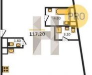 4-комнатная квартира площадью 117.2 кв.м, Маломосковская улица, 14с14 | цена 31 292 400 руб. | www.metrprice.ru