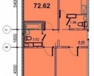 3-комнатная квартира площадью 72.6 кв.м, Весковский переулок, 3 | цена 3 735 270 руб. | www.metrprice.ru