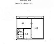 2-комнатная квартира площадью 24.9 кв.м, 7-й кв-л, 5Б | цена 2 400 000 руб. | www.metrprice.ru