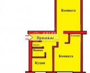 2-комнатная квартира площадью 44.7 кв.м, улица Дмитрия Ульянова, 6к1 | цена 2 900 000 руб. | www.metrprice.ru