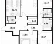 4-комнатная квартира площадью 112.4 кв.м, Тайнинская ул., 9 | цена 16 822 800 руб. | www.metrprice.ru