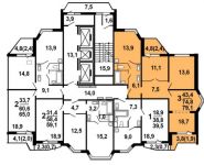 3-комнатная квартира площадью 79.1 кв.м, ул Недорубова, д. 18к 1 | цена 7 886 270 руб. | www.metrprice.ru