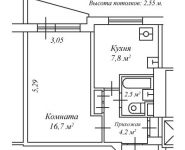 1-комнатная квартира площадью 33 кв.м, Щелковское ш., 85К1 | цена 5 700 000 руб. | www.metrprice.ru