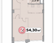 2-комнатная квартира площадью 54.3 кв.м, Нахимовский проспект | цена 6 530 201 руб. | www.metrprice.ru