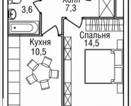 1-комнатная квартира площадью 36 кв.м, 3-й Силикатный проезд, вл. 4, корп. 2 | цена 8 180 975 руб. | www.metrprice.ru