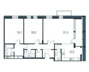 3-комнатная квартира площадью 114.5 кв.м в ЖК "AFI Residence. Павелецкая", Талдомская улица, 17к1 | цена 25 741 605 руб. | www.metrprice.ru