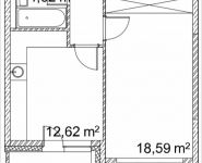 1-комнатная квартира площадью 41.6 кв.м, Лазоревый пр., 3 | цена 9 640 051 руб. | www.metrprice.ru
