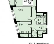 1-комнатная квартира площадью 40.5 кв.м, Полярная ул, 27к4 | цена 7 557 300 руб. | www.metrprice.ru