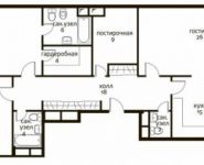 3-комнатная квартира площадью 141 кв.м, Трубецкая ул., 12 | цена 87 750 000 руб. | www.metrprice.ru