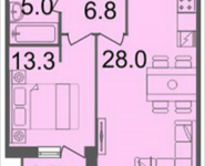 2-комнатная квартира площадью 54.6 кв.м, Серебрякова, 11-13, корп.3 | цена 7 966 140 руб. | www.metrprice.ru