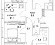 4-комнатная квартира площадью 148 кв.м, Золоторожский Вал, 11, стр. 9, корп.2 | цена 36 358 550 руб. | www.metrprice.ru