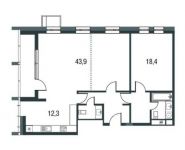 3-комнатная квартира площадью 97.6 кв.м в ЖК "AFI Residence. Павелецкая", Старокрымская улица, 13с1 | цена 16 796 905 руб. | www.metrprice.ru