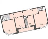 3-комнатная квартира площадью 72.6 кв.м, Рождественская ул, д. 29 | цена 7 369 000 руб. | www.metrprice.ru