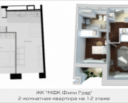 2-комнатная квартира площадью 57.7 кв.м, Береговой проезд, корп.6 | цена 15 463 600 руб. | www.metrprice.ru
