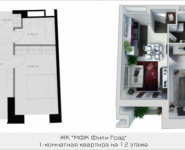 1-комнатная квартира площадью 38.7 кв.м, Береговой проезд, корп.6 | цена 9 675 000 руб. | www.metrprice.ru