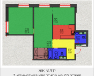 3-комнатная квартира площадью 85.1 кв.м, Авангардная, корп.5 | цена 7 999 400 руб. | www.metrprice.ru