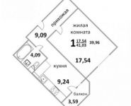 1-комнатная квартира площадью 40 кв.м, Народная ул., 23 | цена 2 748 229 руб. | www.metrprice.ru