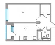 1-комнатная квартира площадью 37 кв.м,  | цена 2 774 700 руб. | www.metrprice.ru