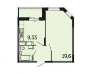 1-комнатная квартира площадью 37.05 кв.м, Северное шоссе, д.4 | цена 2 223 000 руб. | www.metrprice.ru