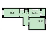 2-комнатная квартира площадью 65.9 кв.м, улица Гоголя, 3 | цена 5 657 652 руб. | www.metrprice.ru