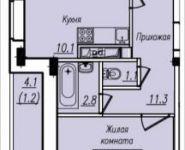 2-комнатная квартира площадью 54 кв.м, Просвещения ул. | цена 2 788 348 руб. | www.metrprice.ru