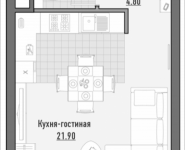 1-комнатная квартира площадью 32.2 кв.м, 1-я Ямская, 2 | цена 6 390 000 руб. | www.metrprice.ru