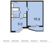 1-комнатная квартира площадью 39.8 кв.м, Путилковское шоссе, 4к2 | цена 4 047 660 руб. | www.metrprice.ru