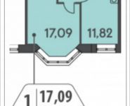 1-комнатная квартира площадью 42.02 кв.м, ул. Донецкая, 30, корп.2 | цена 5 708 460 руб. | www.metrprice.ru