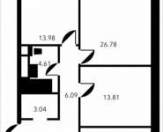 3-комнатная квартира площадью 91.33 кв.м, Новоалексеевская, 16с7 | цена 23 967 560 руб. | www.metrprice.ru