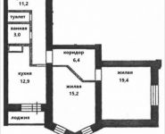 2-комнатная квартира площадью 71.3 кв.м, Некрасова ул., 2 | цена 4 991 000 руб. | www.metrprice.ru