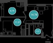 2-комнатная квартира площадью 39.93 кв.м, Железнодорожный пер, 7к3 | цена 4 242 563 руб. | www.metrprice.ru