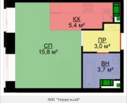 1-комнатная квартира площадью 28.6 кв.м, Адмирала Макарова, 10, корп.4 | цена 6 578 000 руб. | www.metrprice.ru