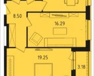 2-комнатная квартира площадью 61.94 кв.м, Варшавское шоссе, влд 170 Е | цена 7 346 580 руб. | www.metrprice.ru