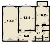 2-комнатная квартира площадью 58 кв.м,  | цена 6 750 000 руб. | www.metrprice.ru