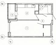 1-комнатная квартира площадью 39 кв.м, Космонавтов б-р, 7 | цена 3 473 964 руб. | www.metrprice.ru