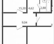 2-комнатная квартира площадью 62.4 кв.м, Железнодорожная ул. | цена 3 731 921 руб. | www.metrprice.ru